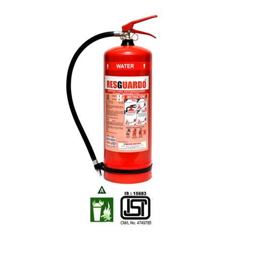 Resguardo Water Type Fire Extinguisher, 9 Ltr